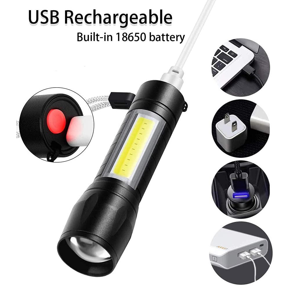 JTSN Mini USB Rechargeable Torch